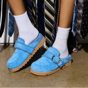 AZAELA WANG Simah Blue Slipper Clog